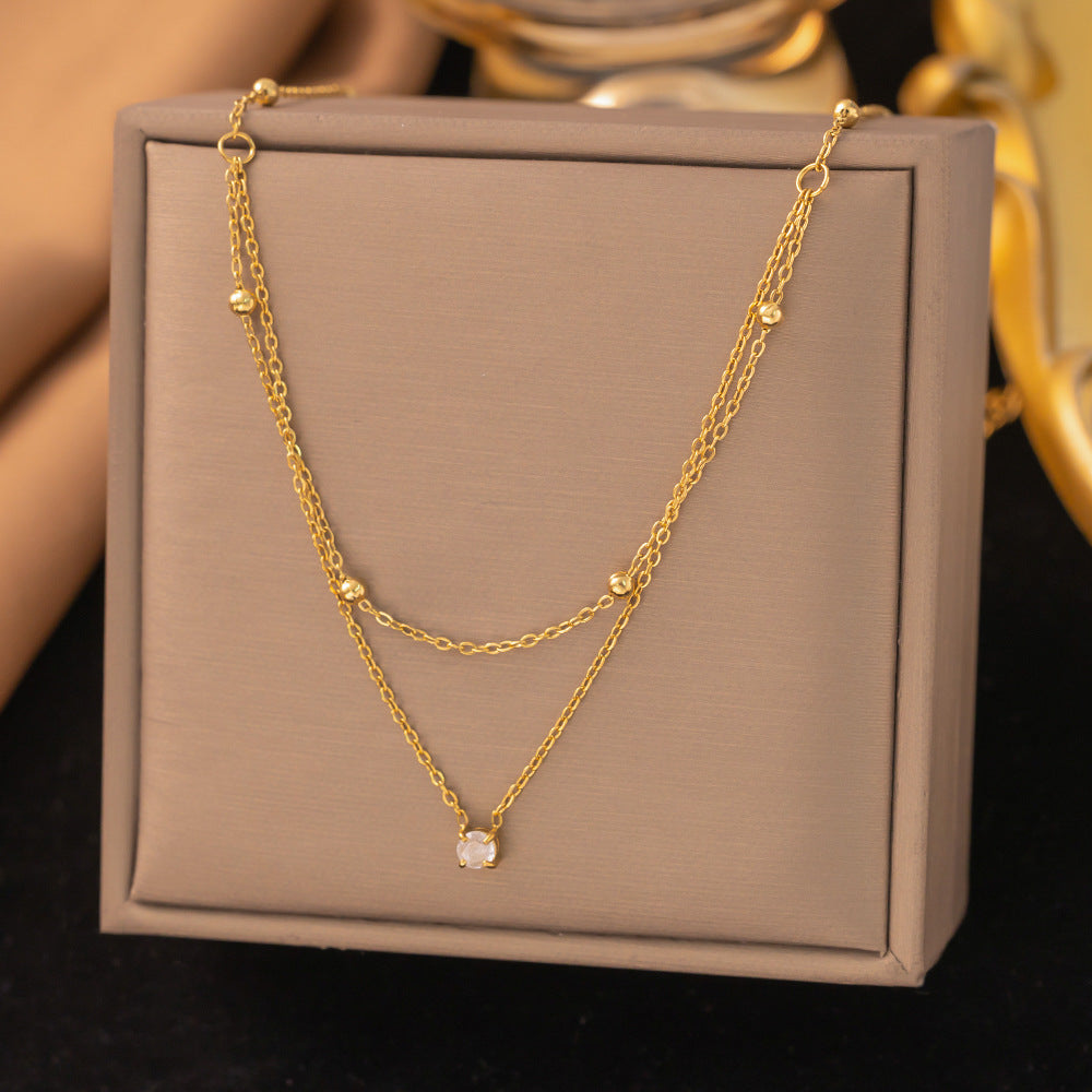 Women's Lightweight Luxury Refined Niche High-end Sense Collarbone Chain