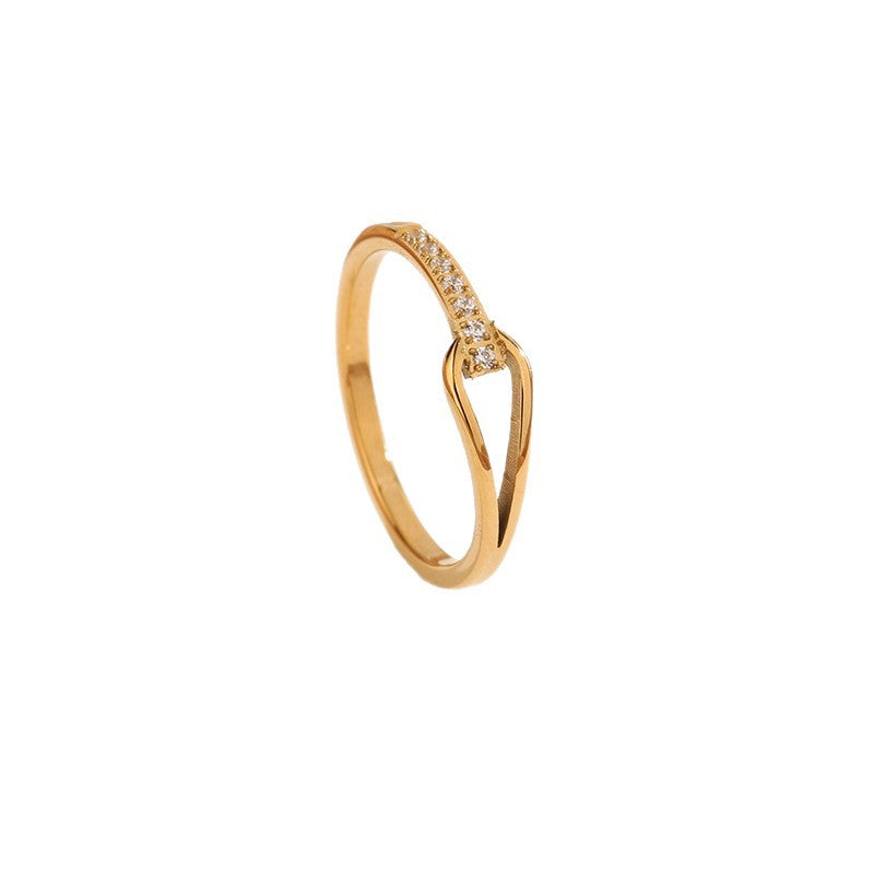 Waterdrop Pave Set Ring For Women