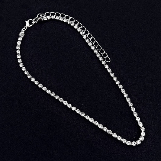 Elegant Rhinestone Collarbone Necklace For Women