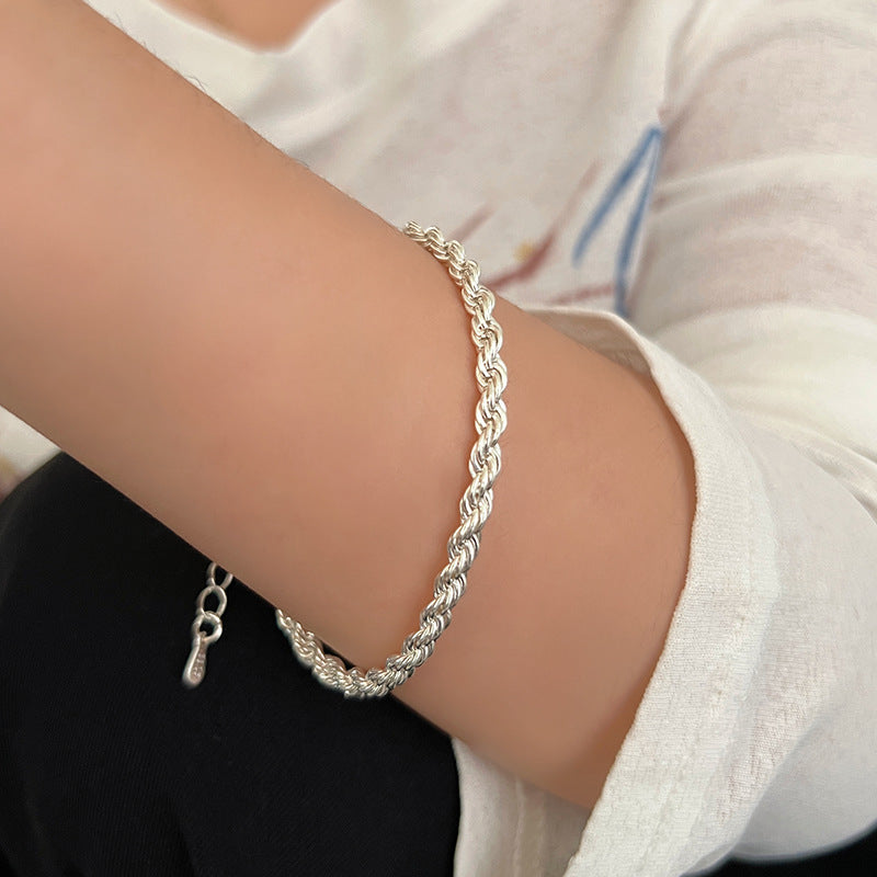 Twisted Fried Dough Twists Bracelet Women's Vintage Versatile In Handwear