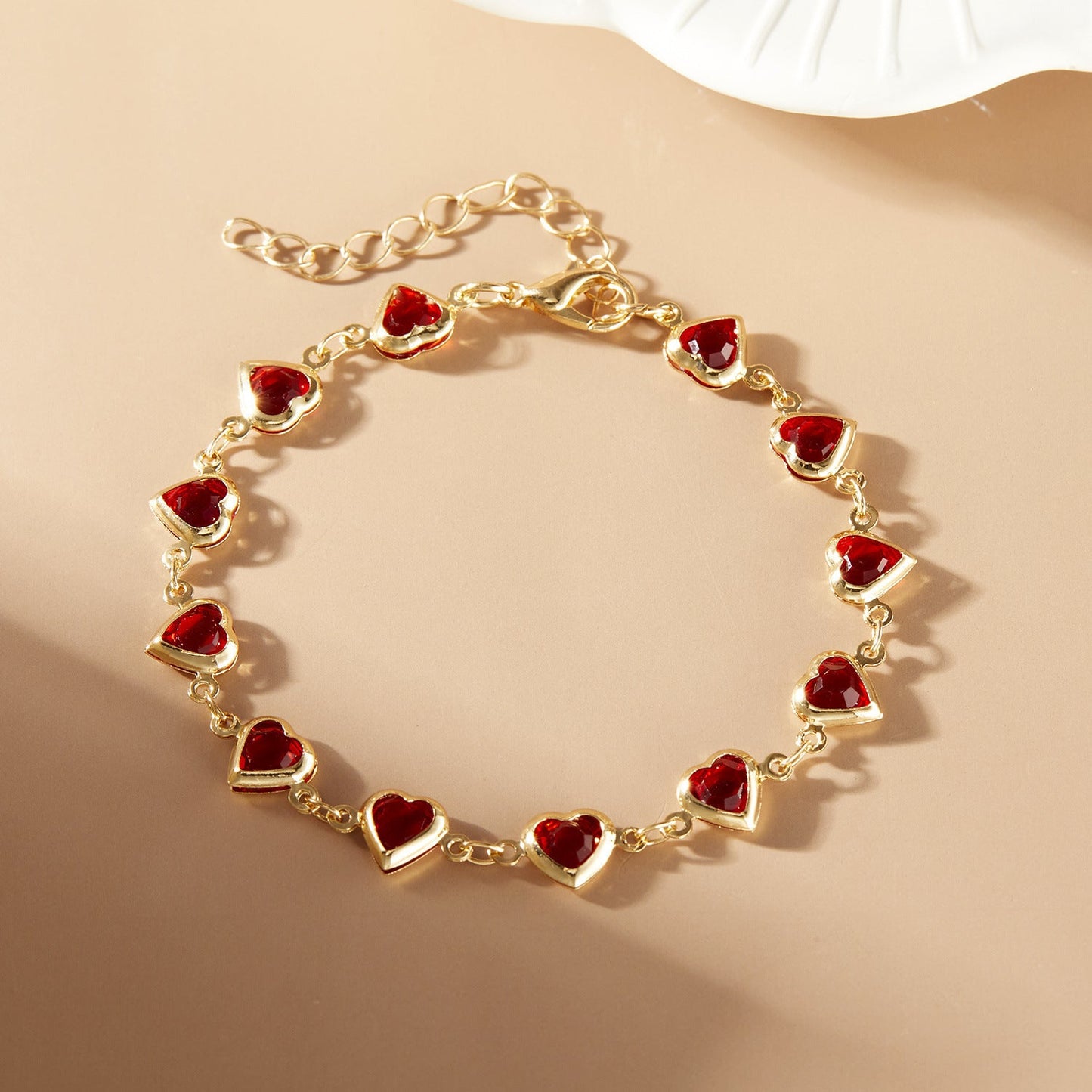 Loving-Heart Red Diamond Versatile Women's Bracelet