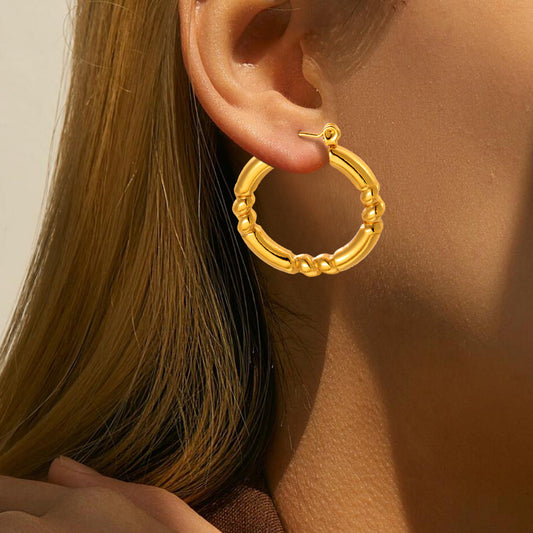 Titanium Steel Hydraulic Earrings That Wont Fade