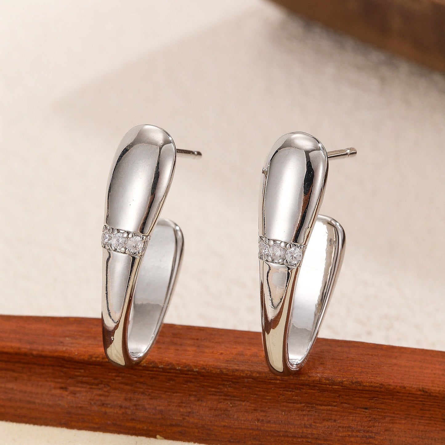 Simple And Versatile Square Earrings