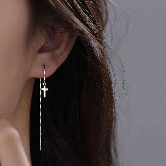 Fashionable Long Tassel Ear Threads That Slim And Elongate The Face